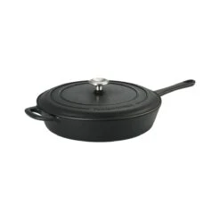 Tramontina 12.5" Cast Iron Covered Skillet Pre-Seasoned 13 Tramontina 12.5" Cast Iron Covered Skillet Pre-Seasoned -Tramontina 80131340IXM001G