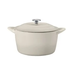 Tramontina 7 Qt Enameled Cast Iron Covered Tall Round Dutch Oven - Latte 11 Tramontina 7 Qt Enameled Cast Iron Covered Tall Round Dutch Oven - Latte -Tramontina 80131353IXM001G