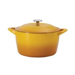 Tramontina 7 Qt Enameled Cast Iron Covered Tall Round Dutch Oven - Sunrise -Tramontina 80131361IXM001G