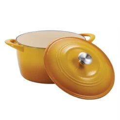 Tramontina 7 Qt Enameled Cast Iron Covered Tall Round Dutch Oven - Sunrise -Tramontina 80131361IXM002G