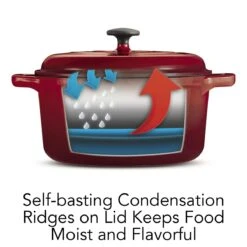 Tramontina 6.5 Qt Enameled Cast Iron Covered Dutch Oven - Gradated Red -Tramontina 80131621IXI004G