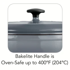 Tramontina 6.5 Qt Enameled Cast Iron Covered Dutch Oven - Gradated Gray -Tramontina 80131632ANI001G