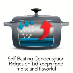 Tramontina 6.5 Qt Enameled Cast Iron Covered Dutch Oven - Gradated Gray -Tramontina 80131632ANI004G