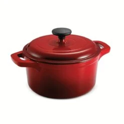 Tramontina 3.5 Qt Enameled Cast-Iron Round Dutch Oven - Gradated Red 7 Tramontina 3.5 Qt Enameled Cast-Iron Round Dutch Oven - Gradated Red -Tramontina 80131635IXM001G