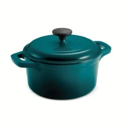 Tramontina 3.5 Qt Enameled Cast-Iron Round Dutch Oven - Teal -Tramontina 80131637IXM001G