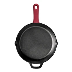 Tramontina Pre-seasoned Cast Iron 2 Pk Skillets With Silicone Grips 19 Tramontina Pre-seasoned Cast Iron 2 Pk Skillets With Silicone Grips -Tramontina 80131654ANM004G