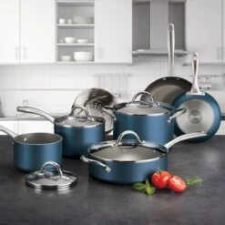 Tramontina 11 Pc Nonstick Cookware Set- Blue 18 Tramontina 11 Pc Nonstick Cookware Set- Blue -Tramontina 80143031IXM001G