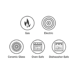 Tramontina 11 Pc Aluminum Nonstick Cookware Set- Copper 26 Tramontina 11 Pc Aluminum Nonstick Cookware Set- Copper -Tramontina 80143590ANM011G