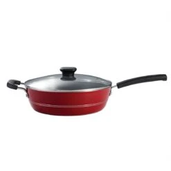 Tramontina Sicilia 4.5 Qt Aluminum Nonstick Covered Chef''s Pan - Raspberry -Tramontina 80149037IXM002G