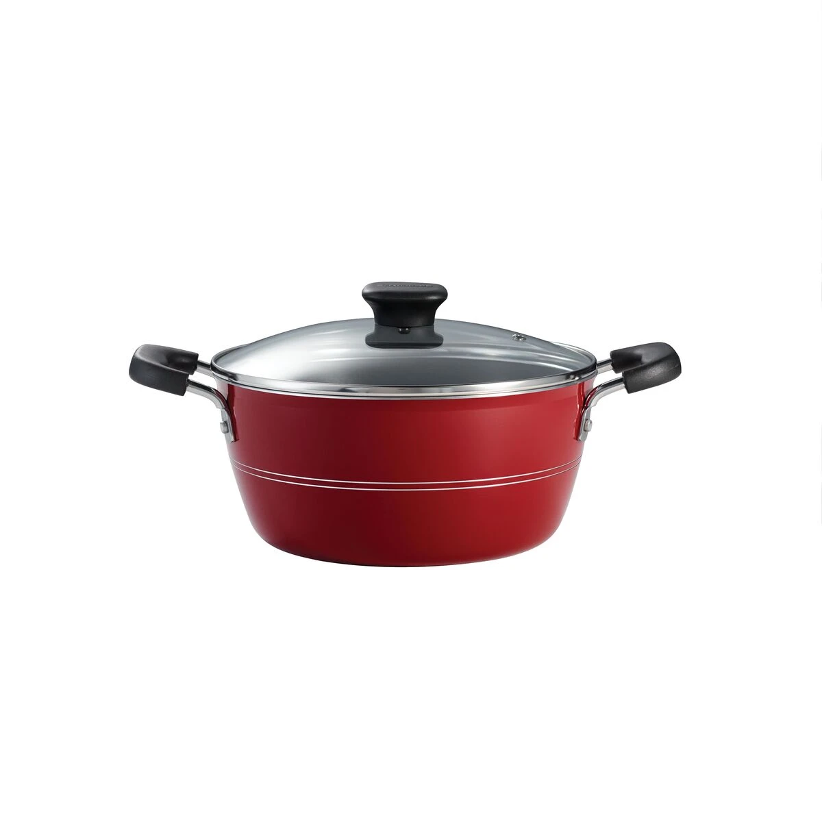 Tramontina Sicilia 4.5 Qt Aluminum Nonstick Covered Dutch Oven - Raspberry 7 Tramontina Sicilia 4.5 Qt Aluminum Nonstick Covered Dutch Oven - Raspberry - Image 5