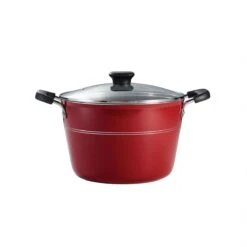 Tramontina Sicilia 8 Qt Aluminum Nonstick Covered Stock Pot - Raspberry -Tramontina 80149043IXM002G