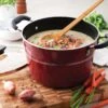 Tramontina Sicilia 8 Qt Aluminum Nonstick Covered Stock Pot - Raspberry 1 Tramontina Sicilia 8 Qt Aluminum Nonstick Covered Stock Pot - Raspberry -Tramontina 80149043PDM001G