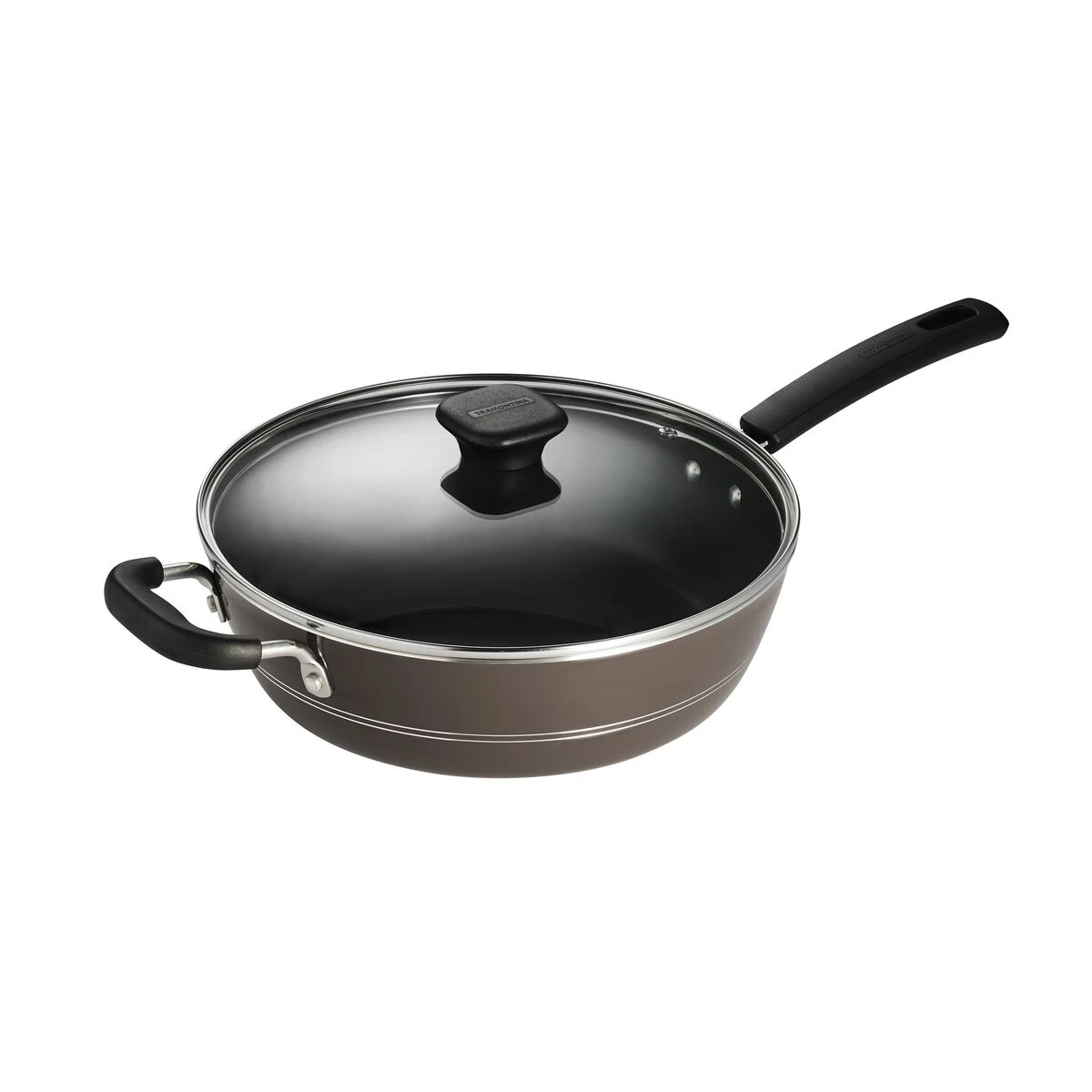 Tramontina Sicilia 4.5 Qt Aluminum Nonstick Covered Chef''s Pan - Hazelnut 10 Tramontina Sicilia 4.5 Qt Aluminum Nonstick Covered Chef''s Pan - Hazelnut - Image 8