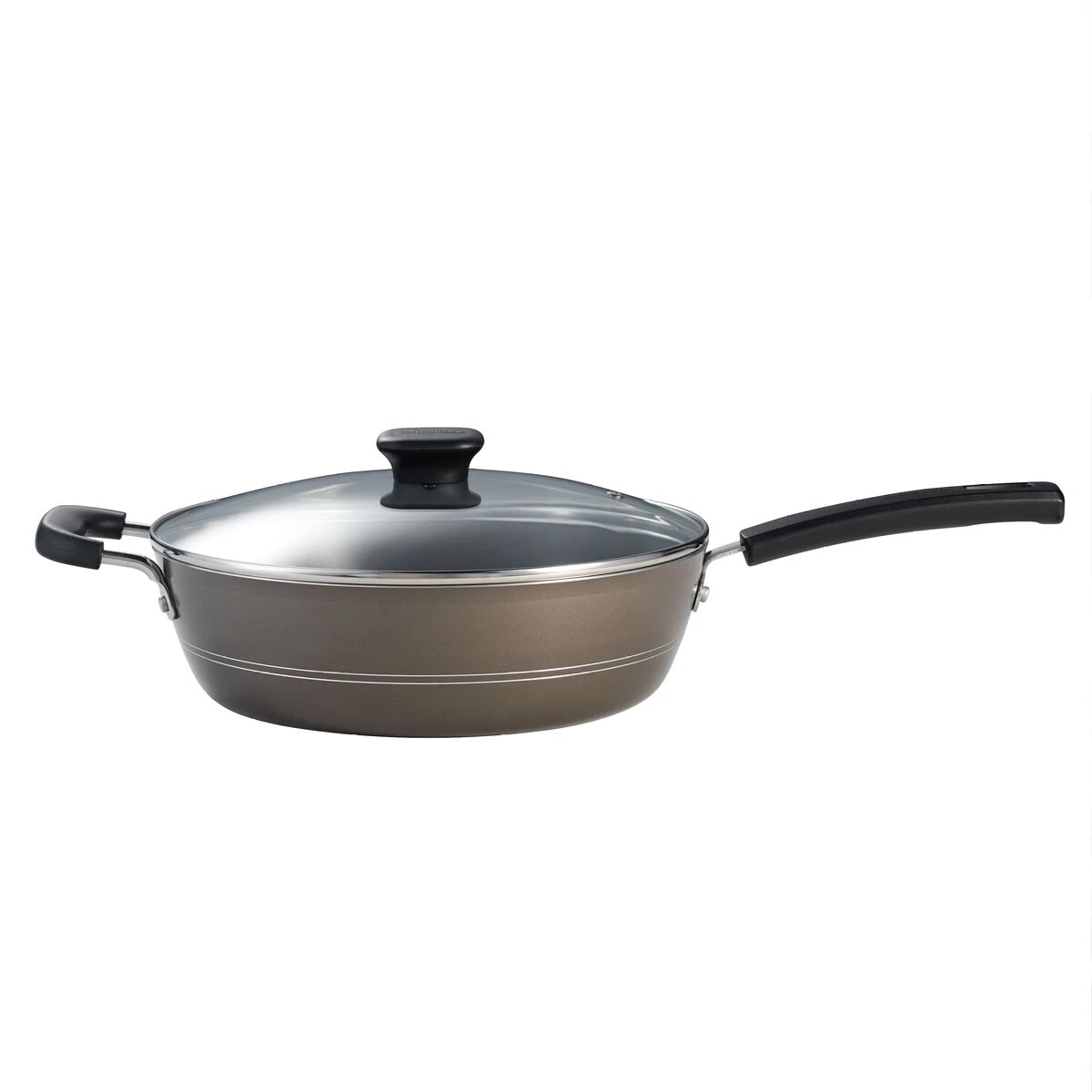 Tramontina Sicilia 4.5 Qt Aluminum Nonstick Covered Chef''s Pan - Hazelnut 9 Tramontina Sicilia 4.5 Qt Aluminum Nonstick Covered Chef''s Pan - Hazelnut - Image 7