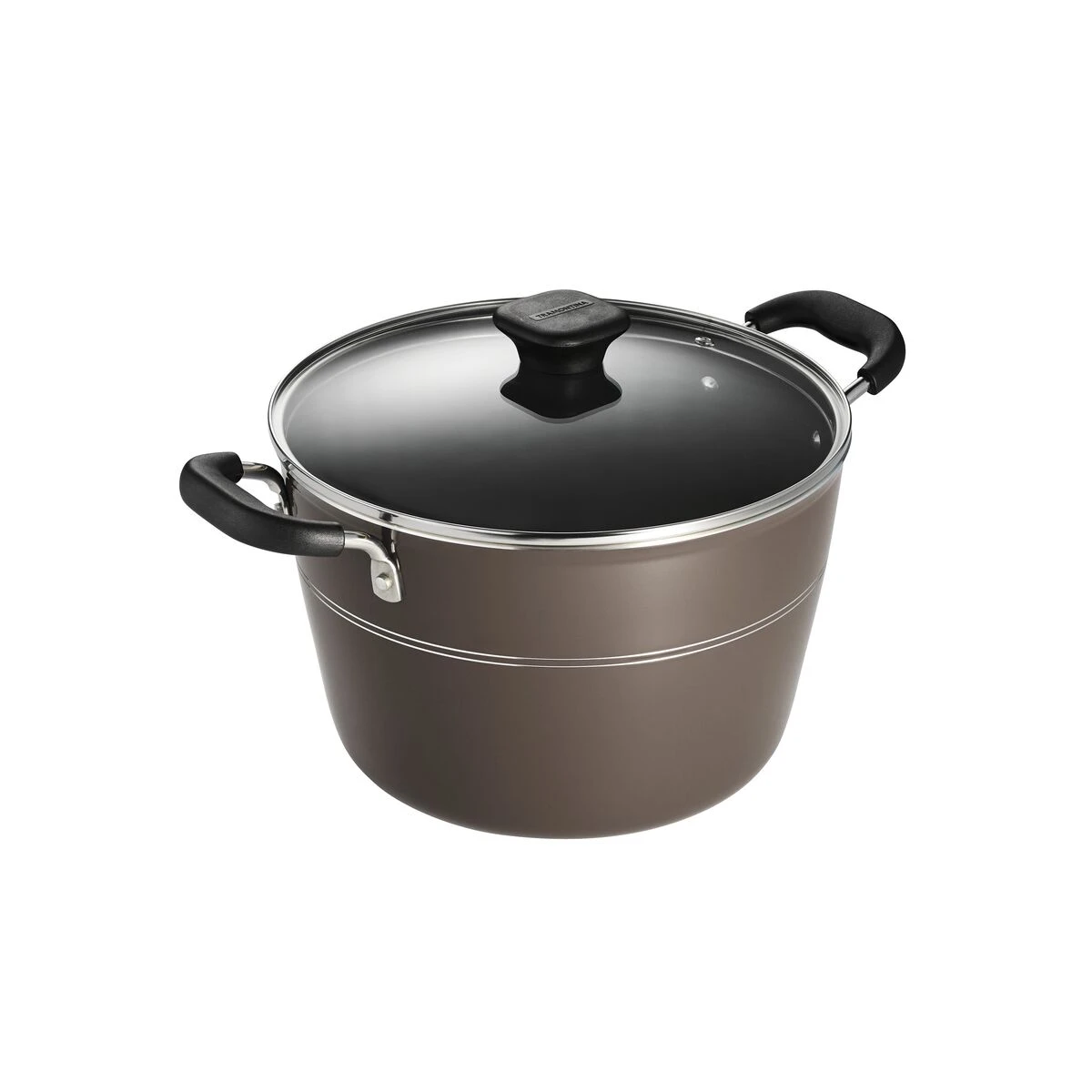 Tramontina Sicilia 8 Qt Aluminum Nonstick Covered Stock Pot - Hazelnut 8 Tramontina Sicilia 8 Qt Aluminum Nonstick Covered Stock Pot - Hazelnut - Image 6
