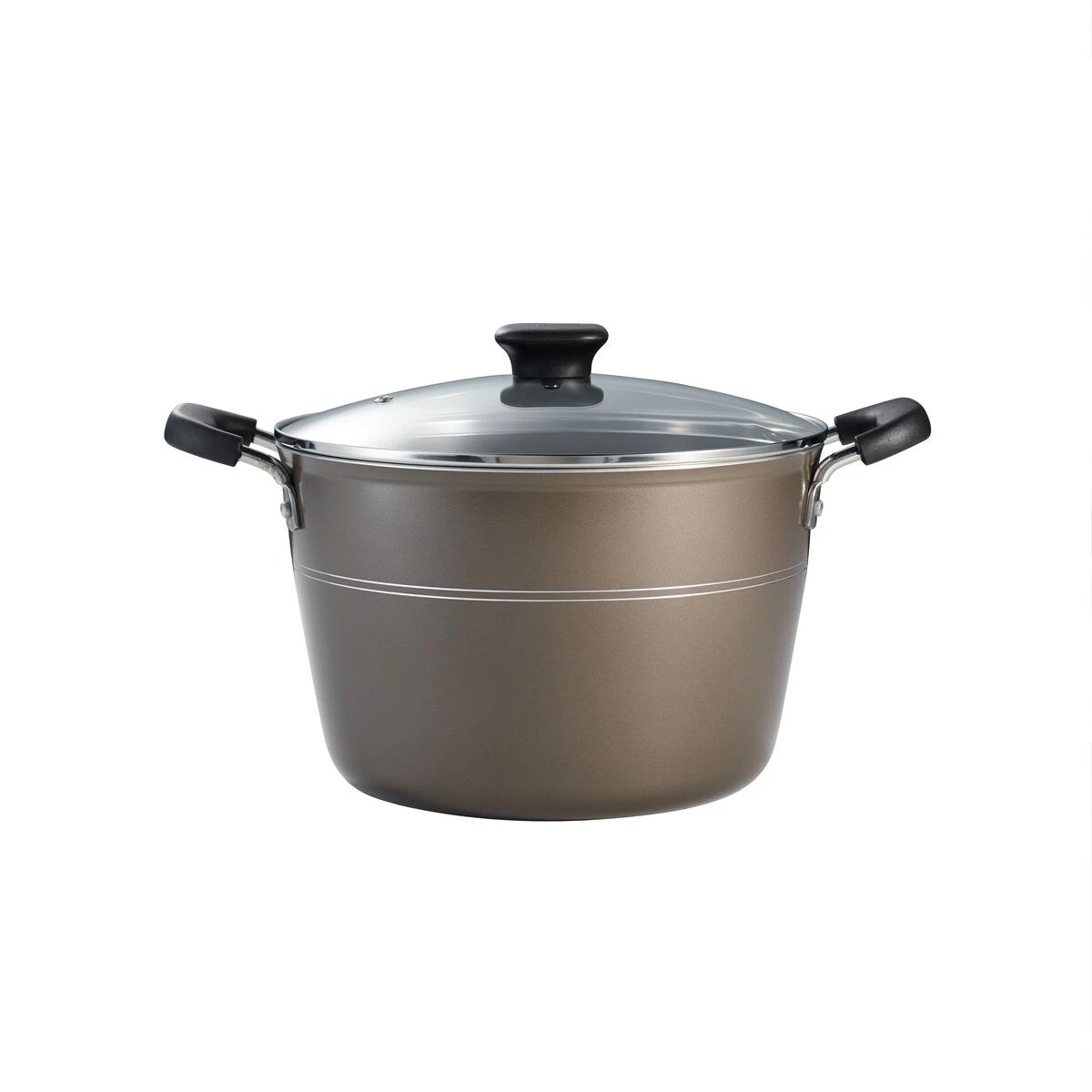 Tramontina Sicilia 8 Qt Aluminum Nonstick Covered Stock Pot - Hazelnut 7 Tramontina Sicilia 8 Qt Aluminum Nonstick Covered Stock Pot - Hazelnut - Image 5