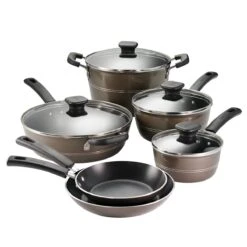 Tramontina Sicilia 10 Pc Aluminum Nonstick Cookware Set - Hazelnut 20 Tramontina Sicilia 10 Pc Aluminum Nonstick Cookware Set - Hazelnut -Tramontina 80149058IXM001G
