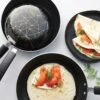 Tramontina 3 Pk Aluminum Nonstick Fry Pans - Black And Gold Pattern -Tramontina 80149059PDM001G
