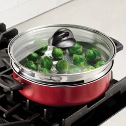 Tramontina 4 Qt Covered Nonstick Pan With Steamer 13 Tramontina 4 Qt Covered Nonstick Pan With Steamer -Tramontina 80149134IXM002G