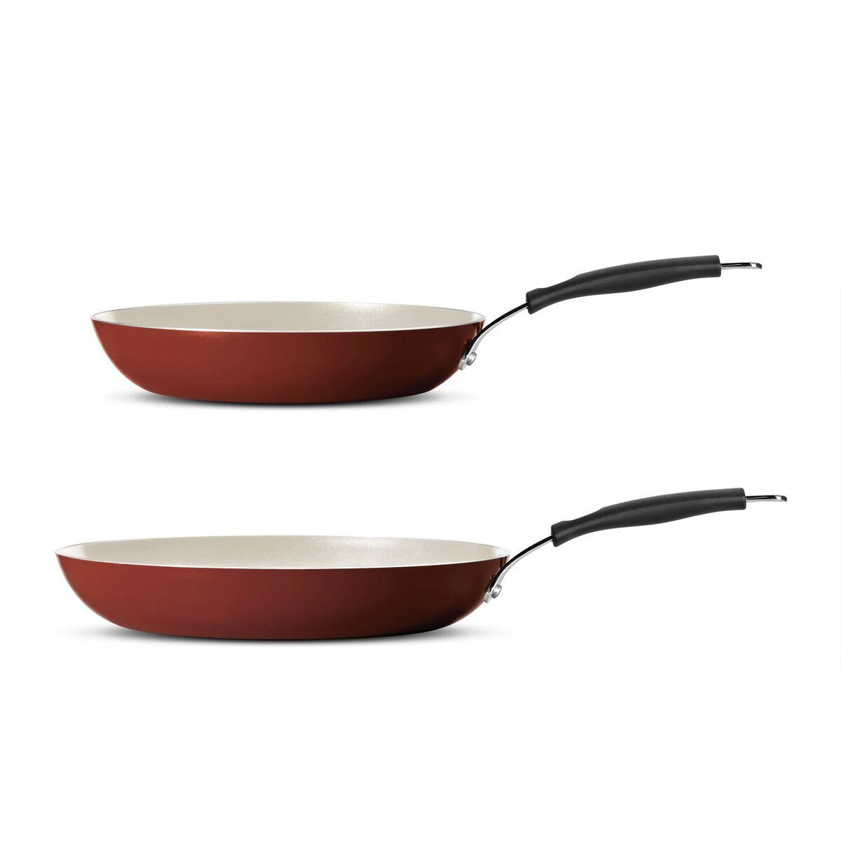 Tramontina 2 Pc Sauté Pans Set - Spice Red 4 Tramontina 2 Pc Sauté Pans Set - Spice Red - Image 2