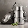 Tramontina 7 Pc Stainless Steel Cookware Set 1 Tramontina 7 Pc Stainless Steel Cookware Set -Tramontina 80154071PRM001G