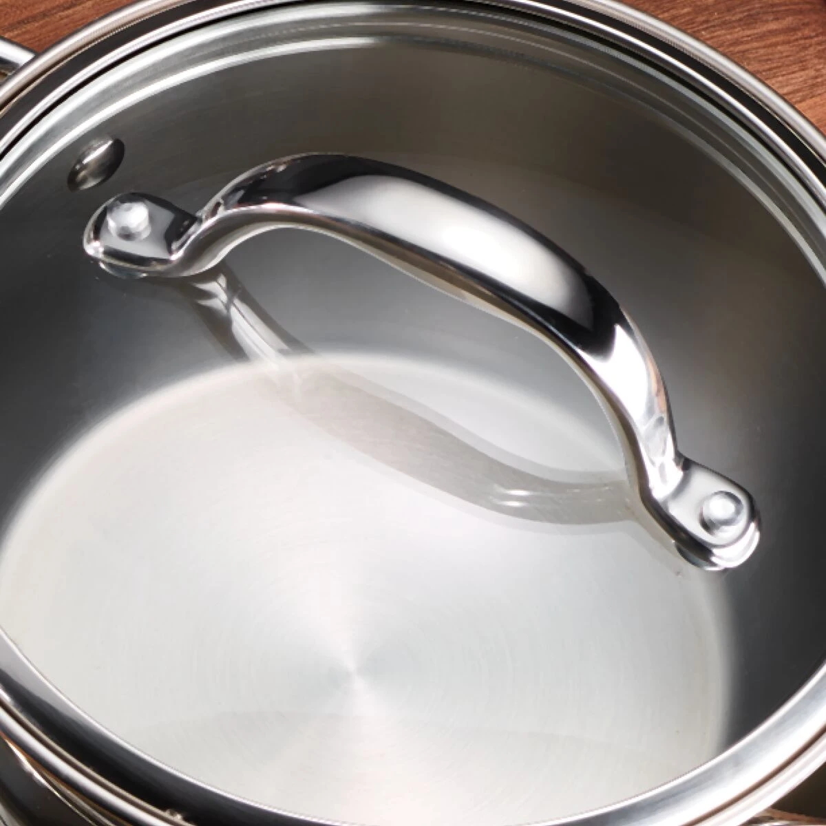 Tramontina Gourmet Selection 6 Pc Stainless Steel Stackable Pots And Pans 4 Tramontina Gourmet Selection 6 Pc Stainless Steel Stackable Pots And Pans - Image 2