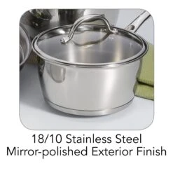 Tramontina 9 Pc Allegra Stainless Steel Cookware Set -Tramontina 80154567IXM002G