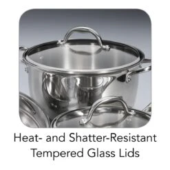 Tramontina 9 Pc Allegra Stainless Steel Cookware Set -Tramontina 80154567IXM003G