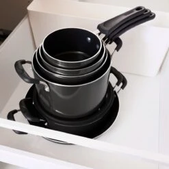 Tramontina Nesting 11 Pc Nonstick Cookware Set - Gray 14 Tramontina Nesting 11 Pc Nonstick Cookware Set - Gray -Tramontina 80156043IXM005G