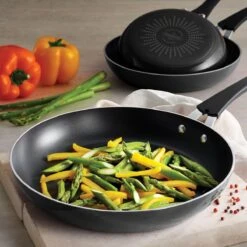 Tramontina 3 Pk Aluminum Fry Pan Set - Charcoal Gray -Tramontina 80156061IXM001G