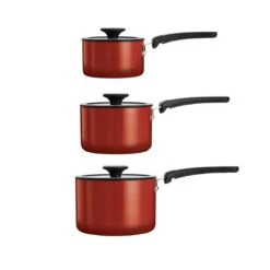 Tramontina Nesting 6 Pc Nonstick Sauce Pan Set - Red -Tramontina 80156065IXM005G