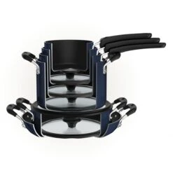 Tramontina Nesting 11 Pc Nonstick Cookware Set - Naval -Tramontina 80156067IXM003G