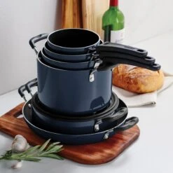 Tramontina Nesting 11 Pc Nonstick Cookware Set - Naval -Tramontina 80156067IXM004G
