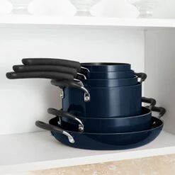 Tramontina Nesting 11 Pc Nonstick Cookware Set - Naval -Tramontina 80156067IXM006G