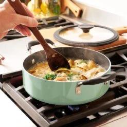 Tramontina 11 Pc Nonstick Nesting Cookware Set - Sage 15 Tramontina 11 Pc Nonstick Nesting Cookware Set - Sage -Tramontina 80156068IXM005G