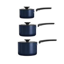 Tramontina Nesting 6 Pc Nonstick Sauce Pan Set - Naval 12 Tramontina Nesting 6 Pc Nonstick Sauce Pan Set - Naval -Tramontina 80156069IXM007G