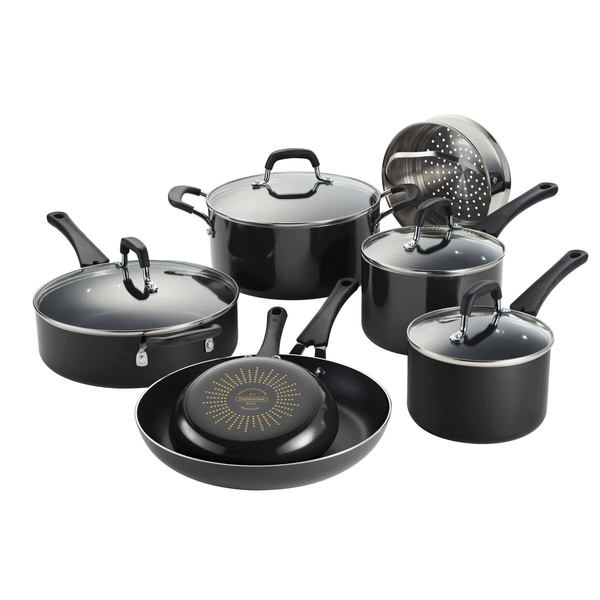 Tramontina 11 Pc Nonstick Cookware Set - Gray 5 Tramontina 11 Pc Nonstick Cookware Set - Gray - Image 3