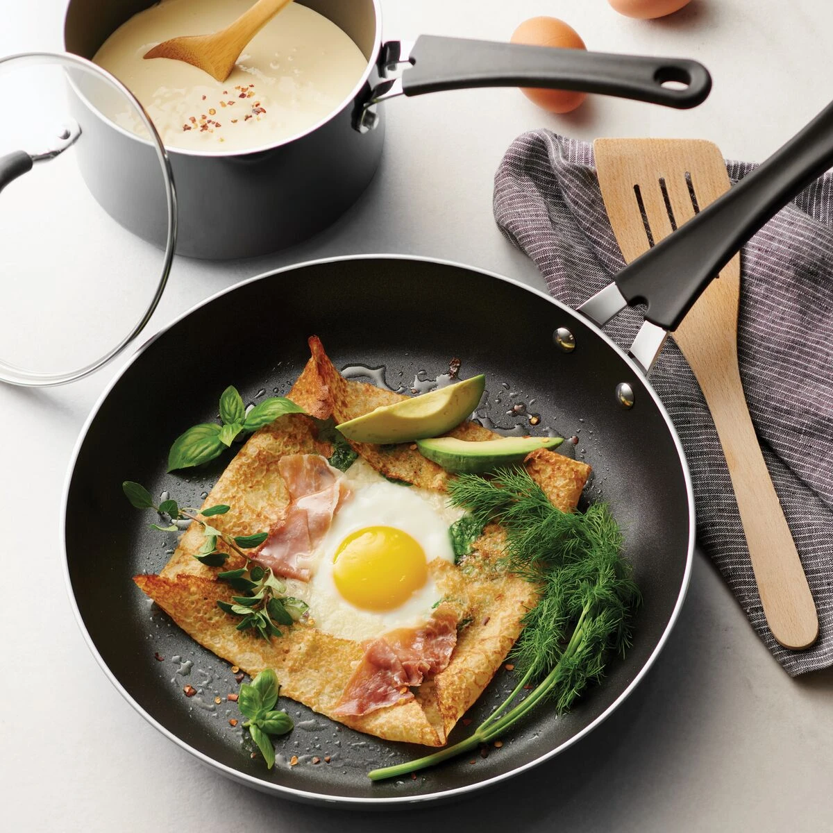 Tramontina 11 Pc Nonstick Cookware Set - Gray 6 Tramontina 11 Pc Nonstick Cookware Set - Gray - Image 4