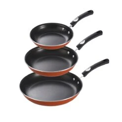 Tramontina 3 Pk Fry Pans - Metallic Red 13 Tramontina 3 Pk Fry Pans - Metallic Red -Tramontina 80156102IXM001G