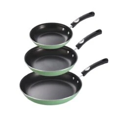 Tramontina 3 Pk Fry Pans - Metallic Sage Green -Tramontina 80156103IXM001G