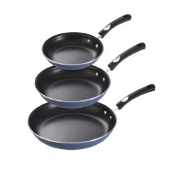 Tramontina 3 Pk Fry Pans - Metallic Medium Blue -Tramontina 80156104IXM001G