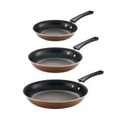 Tramontina 3 Pk Porcelain Enamel Fry Pans - Copper -Tramontina 80156108IXM001G