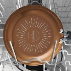 Tramontina 3 Pk Porcelain Enamel Fry Pans - Copper -Tramontina 80156108IXM006G