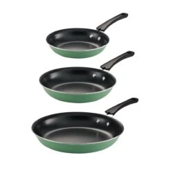 Tramontina 3 Pk Porcelain Enamel Fry Pans - Sage -Tramontina 80156109IXM001G