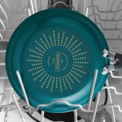 Tramontina 3 Pk Porcelain Enamel Fry Pans - Teal 19 Tramontina 3 Pk Porcelain Enamel Fry Pans - Teal -Tramontina 80156110IXM006G