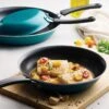 Tramontina 3 Pk Porcelain Enamel Fry Pans - Teal 2 Tramontina 3 Pk Porcelain Enamel Fry Pans - Teal -Tramontina 80156110PRM001G