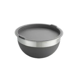Tramontina 10 Pc Covered Stainless Steel And Silicone Mixing Bowl Set - Gray -Tramontina 80202033IXM005G