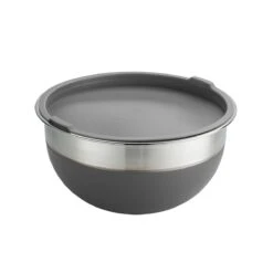 Tramontina 10 Pc Covered Stainless Steel And Silicone Mixing Bowl Set - Gray -Tramontina 80202033IXM006G