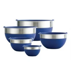 Tramontina 10 Pc Covered Stainless Steel And Silicone Mixing Bowl Set - Blue 21 Tramontina 10 Pc Covered Stainless Steel And Silicone Mixing Bowl Set - Blue -Tramontina 80202035IXM001G