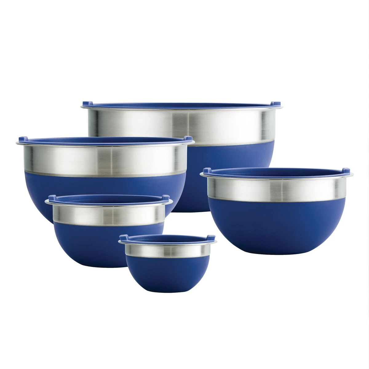 Tramontina 10 Pc Covered Stainless Steel And Silicone Mixing Bowl Set - Blue 12 Tramontina 10 Pc Covered Stainless Steel And Silicone Mixing Bowl Set - Blue - Image 10